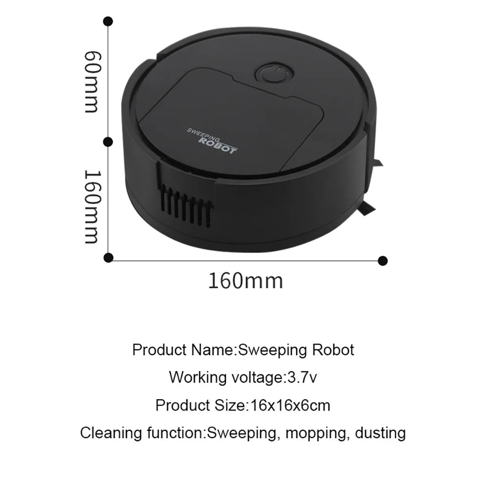 Fully Automatic Robot Vacuum — 3-in-1 Sweep, Mop & Suction | Smart Home Cleaner