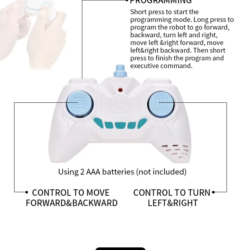 RC Robot 2.4G Radio Remote Control with Sound, Water Mist & LED Lights