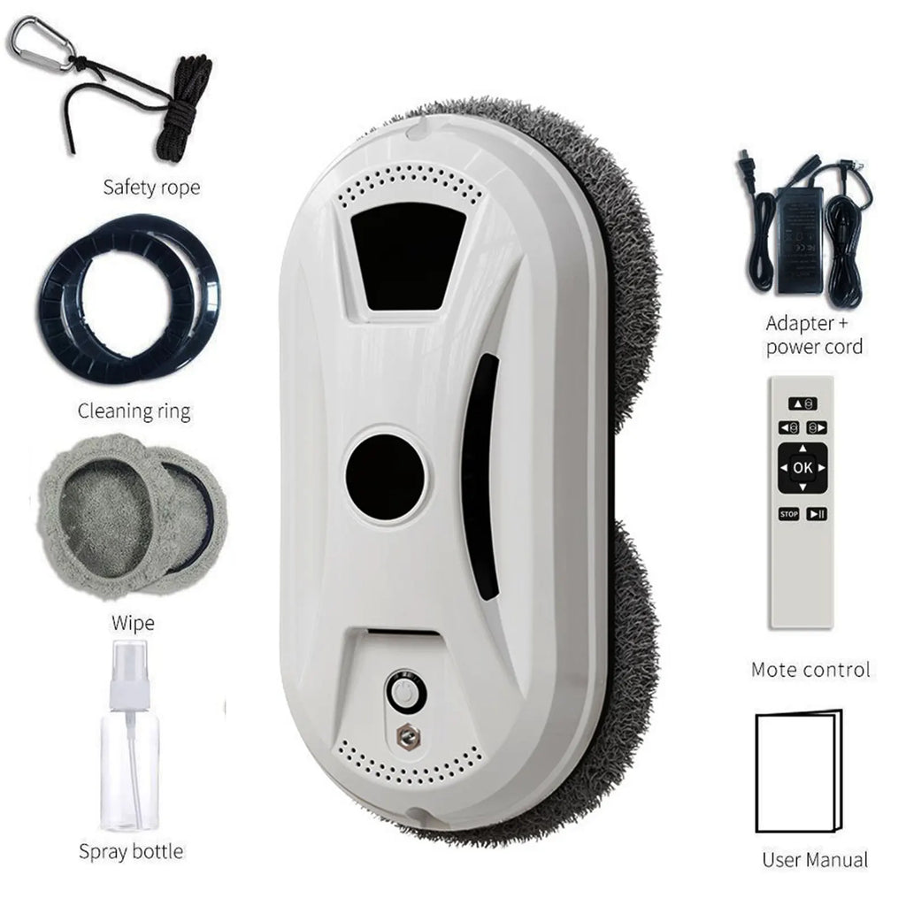 Ultra-Thin Robot Window Cleaner with 5600PA Suction & 3 Cleaning Modes