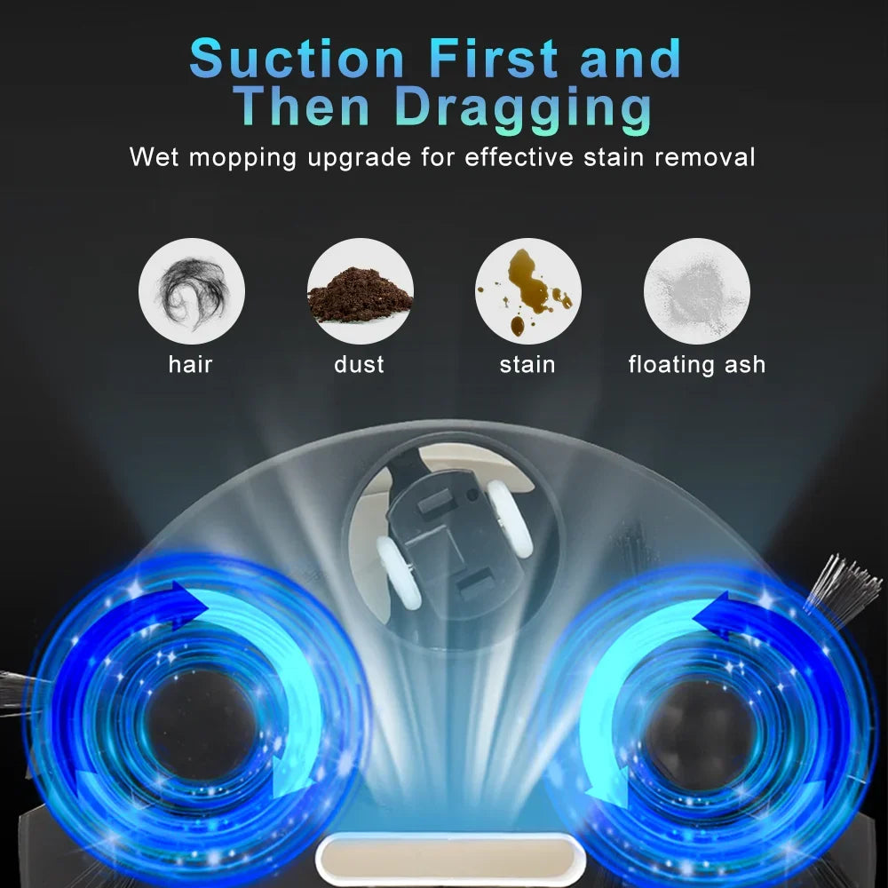Fully Automatic Robot Vacuum — 3-in-1 Sweep, Mop & Suction | Smart Home Cleaner