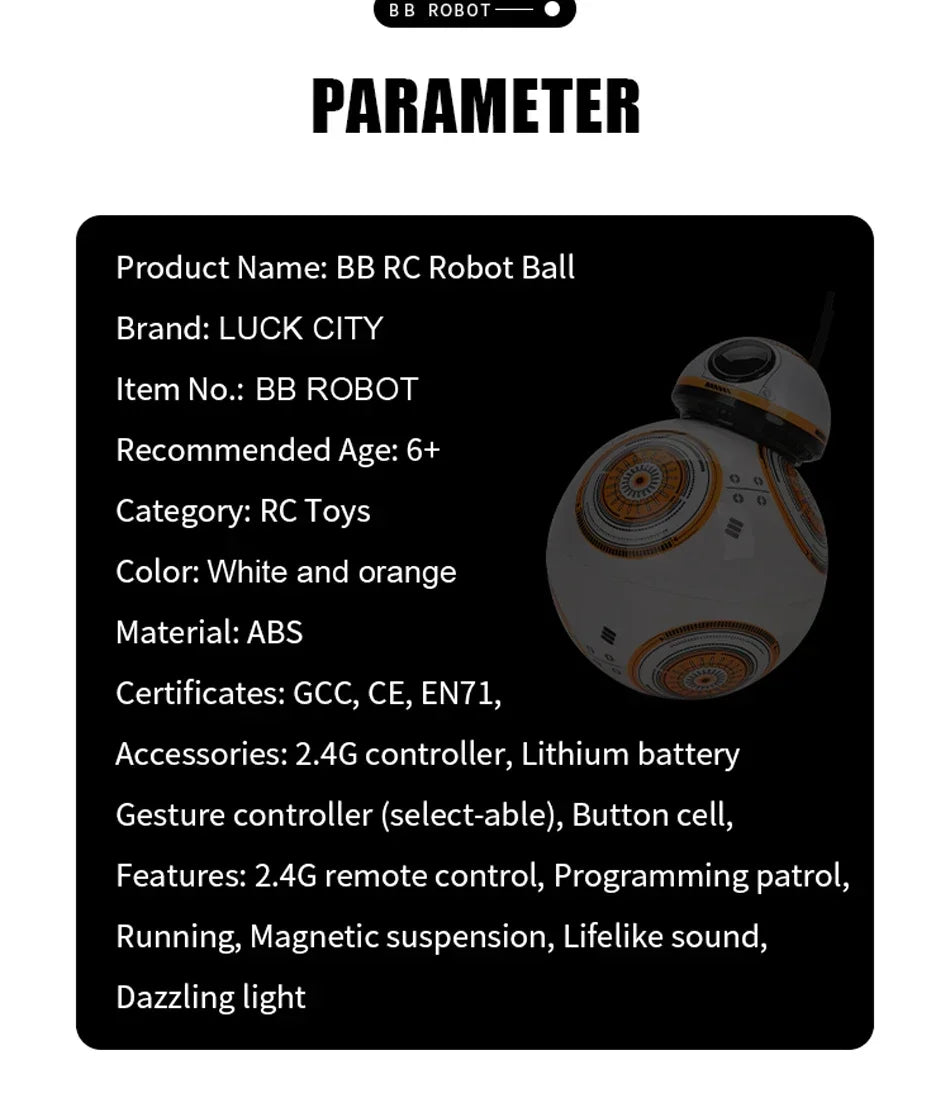 RC Robot 2.4G Radio Remote Control with Sound, Water Mist & LED Lights