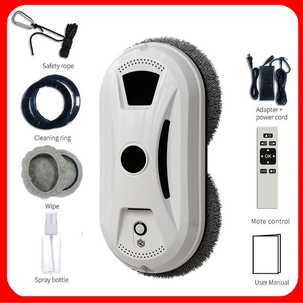 Ultra-Thin Robot Window Cleaner with 5600PA Suction & 3 Cleaning Modes